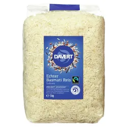 Davert - Echter Basmati Reis, weiß FAIRTRADE 1000 g