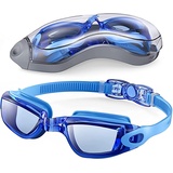 Oxlaw Schwimmbrille, Schwimmbrille, UV-Schutz, Antibeschlag, kein Auslaufen, vollständiger Schutz für Erwachsene, Männer, Frauen, Jugendliche