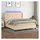 vidaXL Boxspringbett mit Matratze & LED Creme 180x200 cm Stoff