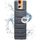 4rain Slim Stone Decor Wandtank 350 l graphitgrau