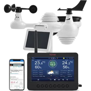 Vevor 7-in-1 Wetterstation mehrfarbig 186mm