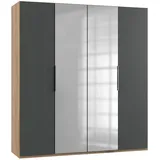 MID.YOU Drehtürenschrank Level 36A 200 x 0 x 0 cm Grau