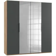 MID.YOU Drehtürenschrank Level 36A 200 x 0 x 0 cm Grau