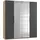 MID.YOU Drehtürenschrank Level 36A 200 x 0 x 0 cm Grau