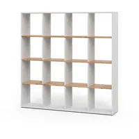 Vicco Raumteiler Karree 138,5 x 142,5 x 29 cm Weiß