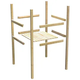 Akubi Spielturm Fidel 1,5 m Blau