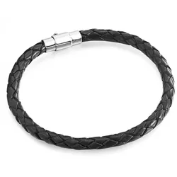 Rafaela Donata Ohrstecker Echtleder in Schwarz 19 cm Damen 
