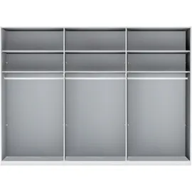 Wiemann Drehtürenschrank WIEMANN "Split", grau (graphit, dekor), B:295,2cm H:236cm T:58cm, Floatglas, Holzwerkstoff, Schränke, Drehtürenschrank, inkl. Türendämpfung