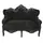 Casa Padrino Couch Barock 2-Sitzer Schwarz