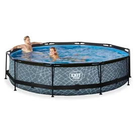 EXIT TOYS Stone Pool 360 x 76 cm inkl. Filterpumpe