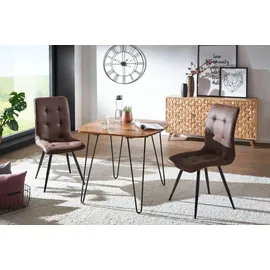 FineBuy 80 x 76 x 80 cm braun