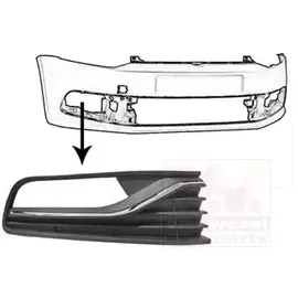 Van Wezel Lüftungsgitter, Stoßfänger 5814594 vorne rechts, für VW Polo V, Van