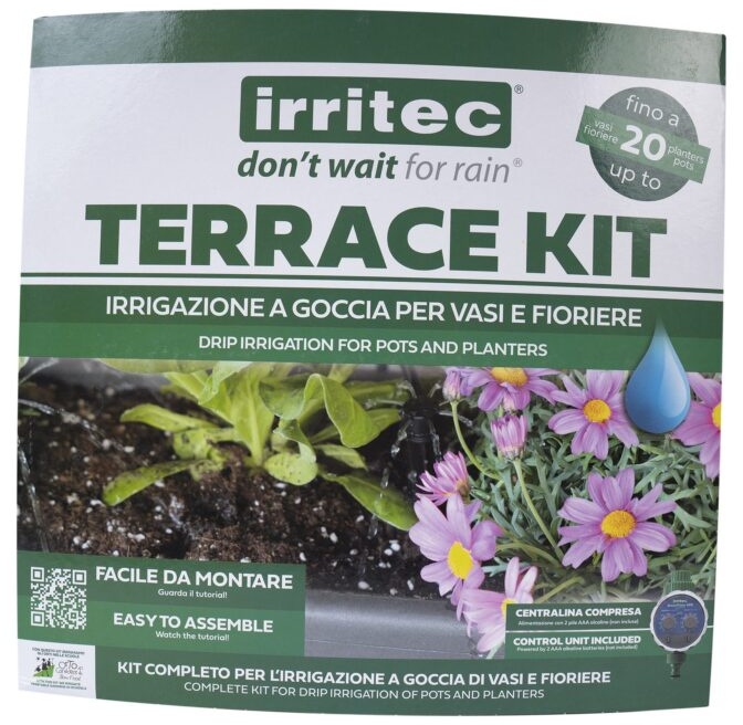 Irritec Mikrobewässerungsset groß für Terrasse mit Steuerung
