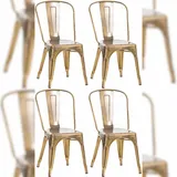 CLP 4er Set Stühle Benedikt gold