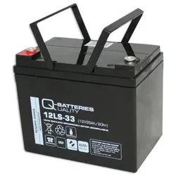 Q-Batteries 12LS-33 / 12V - 35Ah Blei Akku Standard-Typ AGM - 10 Jahres-Typ