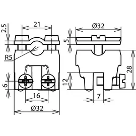 Dehn Falzklemme FKZS710KBF076RG
