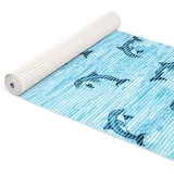 ANRO Weichschaummatte Badematte Bad Dusche WC Vorleger Teppich Antirutsch Badläufer Delfine Blau 100x65cm