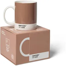Copenhagen Design Pantone Porzellan Kaffeebecher, 375ml, inkl. Geschenkbox, Color of the Year 2025: Mocha Mousse 17-1230