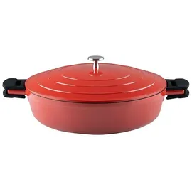 RIESS Keramika Red Schmorpfanne 32 cm mit Deckel