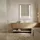 Hoko LED Badspiegel Wandspiegel 50x70cm + Anti-Beschlag - Lichtfarbe stufenlos einstellbar - Touch - Wandschalter - Speicherfunktion IP44 Koblenz - Transparent