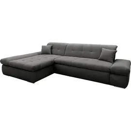 DOMO collection Ecksofa DOMO COLLECTION "Moric, L-Form, XXL-Sofa - Breite 300cm, viel Platz, auch in Cord", grau, B:300cm H:80cm T:172cm, Kunstleder SOFTLUX / Struktur (90% Polyester/ 10% Polyacryl);Microfaser PRIMABELLE (100% Polyester)/ Struktur (90% Polyester/ 10%