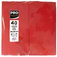ProNappe Servietten rot 2-lagig 38,0 x 38,0 cm, 40