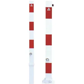 Schake Absperrpfosten Typ 470FB 70 x 70 mm Rot/Weiß