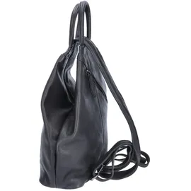 The Skandinavian Brand Damen Leder Rucksack Black