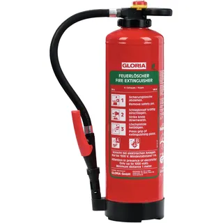Gloria Schaumfeuerlöscher 6l Aufladegerät Brandkl.34 A 144 B m.Wandh.GLORIA