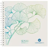 Herlitz GREENline, Notizbuch 100 Blätter, Weiß, (50033522)