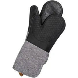 Wenko Topfhandschuhe Ada 2er-Set Silikon-Handflächen Schwarz