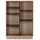 VS Venta-stock Bücherregal 80 x 33 x 110 cm Eiche/Grau