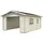 Palmako Einzelgarage Roger 3,60 x 5,50 m beige ohne Tor