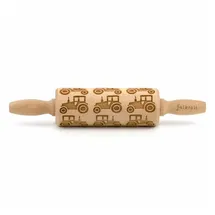 Folkroll Teigrolle Traktor, junior, 23 cm, Nudelholz, Prägerolle, Muster, Motiv, Rolle, Buchenholz, 332832