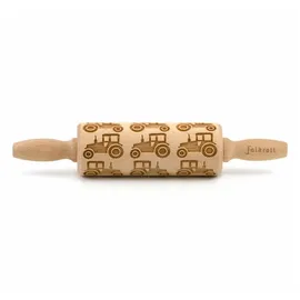 Folkroll Teigrolle Traktor, junior, 23 cm, Nudelholz, Prägerolle, Muster, Motiv, Rolle, Buchenholz, 332832