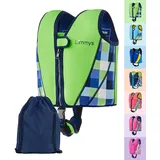 Limmys Premium Schwimmweste Kinder - Schwimmhilfe für Kinder und Kleinkinder – Moderne Kinder Schwimmweste Baby, für Jungen und Mädchen - Mit Kordelzug-Tasche