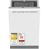 Exquisit Geschirrspüler, 9 Maßgedecke, 6 Programme, kompakt, freistehend, 45 cm, silber, Startzeitverzögerung, Intensiv- & ECO-Modus, EGSP52109-... - Silber