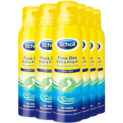 Scholl Fußspray Fresh Step Extra Frisch Spar-Set, 6-tlg. gelb