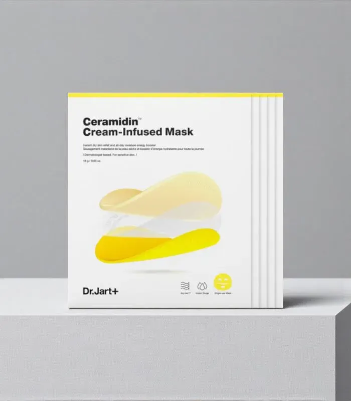 Dr. Jart+ Ceramidin Cream-Infused Mask – Feuchtigkeitsspendende Tuchmaske 1ks/18g
