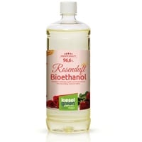 KieselGreen Bioethanol KieselGreen Bioethanol Flasche 1 Liter mit Duft für Ethanol-Kamin rosa