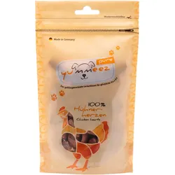 Yummeez pure 35 Gramm Hundesnack 6 x 35 Gramm Hühnerherzen