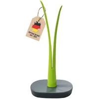 Intirilife Halterung für Küchenrollen in Blatt-Optik - Küchenrollenständer, freistehend, rutschfest, 32.5 cm