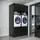roomartstore.de Waschmaschinen-Doppelschrank SERIE 1 230 x 134 x 67 cm Schwarz