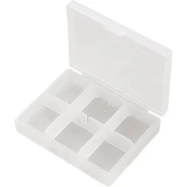 TRU Components PP06-01 Sortimentskasten (L x B x H) 84 x 63 x 20 mm Anzahl Fächer: 6 variable Unterteilung Inhalt 1 St.