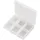 TRU Components PP06-01 Sortimentskasten (L x B x H) 84 x 63 x 20 mm Anzahl Fächer: 6 variable Unterteilung Inhalt 1 St.