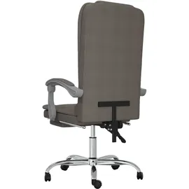 vidaXL Bürostuhl mit Massagefunktion Stoff Taupe
