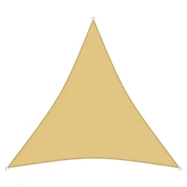 sunprotect 83495 Professional Sonnensegel, 4,5 x 4,5 x 4,5 m, Dreieck, wind- & wasserdurchlässig, beige