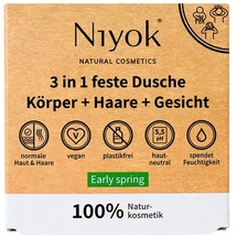 Niyok 3in1 Feste Dusche Körper+Haare+Gesicht - Early spring