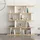 Livetastic Standregal 130 x 25 x 137 cm Eiche/Weiß