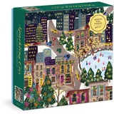 Abrams & Chronicle Joy Laforme Sparkling City 1000 Piece Foil Puzzle In a Square Box